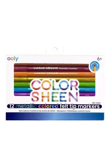 Ooly Flamastry metaliczne Color Sheen 12 szt.