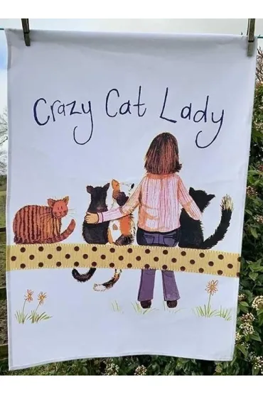 Alex Clark R�cznik kuchenny TT38 Crazy Cat Lady Kociara