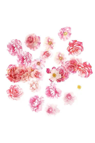 Dalprint Naklejki Pet Kwiaty Romantic Pink 30 szt.
