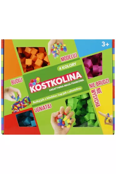 Pianka do modelowania Kostkolina 4kol zielona ART AND PLAY