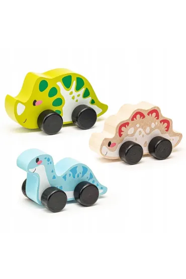 Drewniany zestaw Radosne dinozaury Cubika