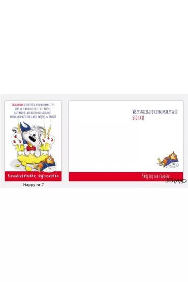 Stamp Karnet Happy B6 + koperta wz�r nr 07 Urodziny