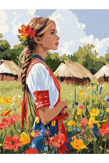 Ideyka Malowanie po numerach - Pi�kna Ukrainka 30x40cm