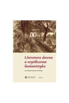 eBook Literatura dawna a wspczesna humanistyka pdf