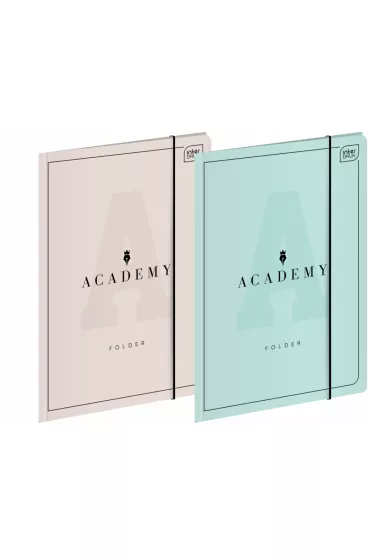 Teczka z gumk� A4 Academy pastelowa