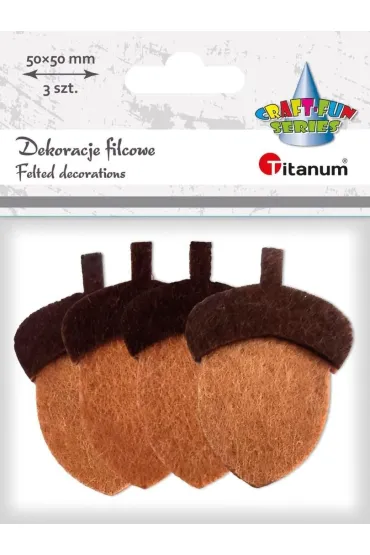 Titanum Dekoracje filcowe �o��dzie 3D 36x53xmm 4 szt.