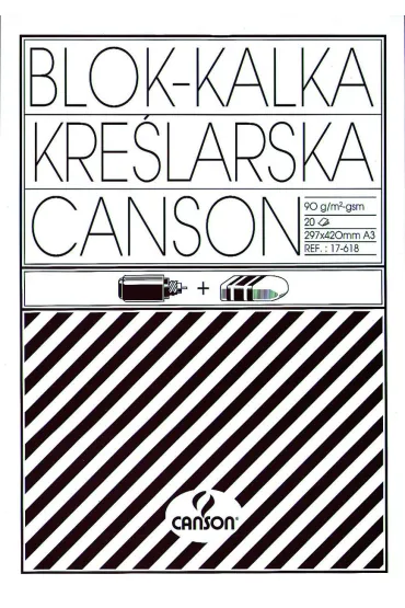 Canson Kalka kre�larska A3 90/95 g 200005323 20 kartek