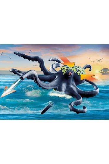 Playmobil Pirates Walka z gigantyczn� o�miornic� 71419