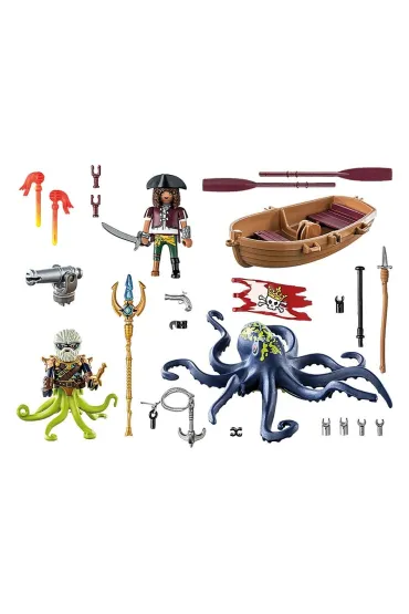 Playmobil Pirates Walka z gigantyczn� o�miornic� 71419