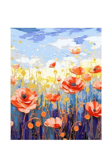 Koh-I-Noor Malowanie po numerach - Maki 40x50cm