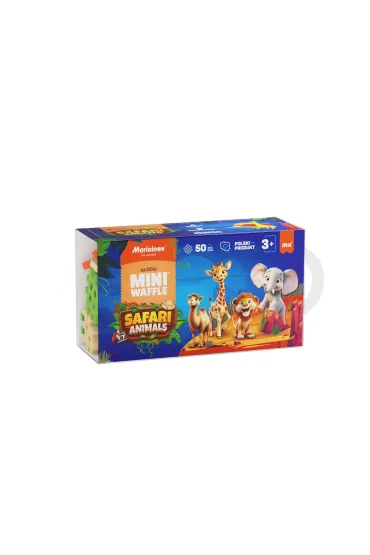 Klocki konstrukcyjne wafle mini 50el Safari MARIOINEX 907092