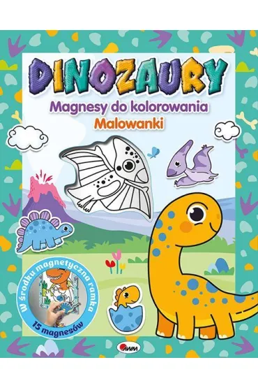 Magnesy do kolorowania Dinozaury