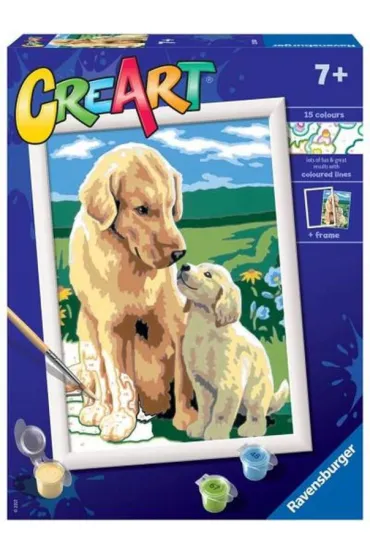 Malowanie po numerach CreArt - Pieski Ravensburger