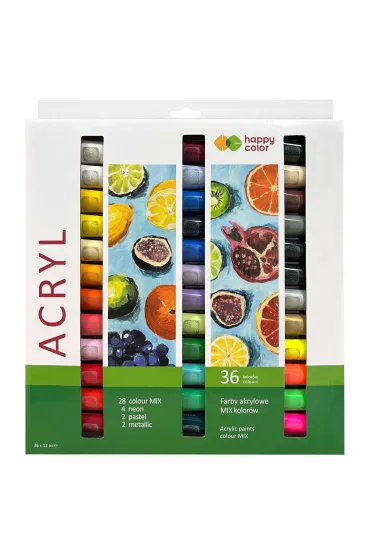 Happy Color Farby akrylowe zestaw 36x12ml