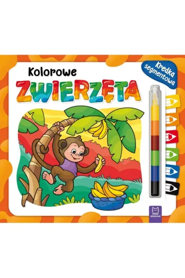 Kolorowe zwierz�ta. Kredka segmentowa