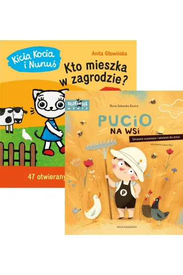 Pakiet: Kicia Kocia i Nunu�. Kto mieszka w zagrodzie?, Pucio na wsi. �wiczenia rozumienia i m�wienia dla dzieci
