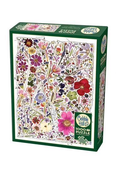 Puzzle 1000 el. Prasowane kwiaty: Wiosna Cobble Hill