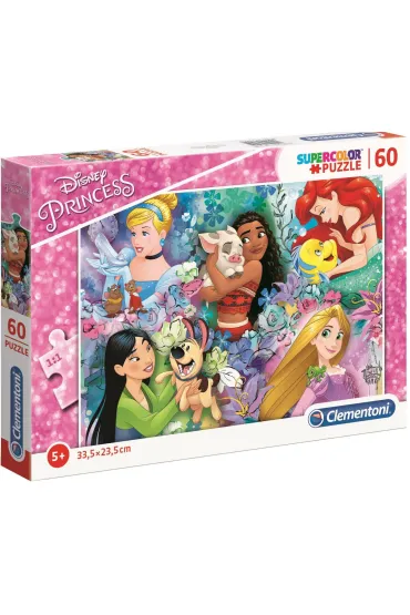 Puzzle 60 el. SuperColor. Princess Clementoni
