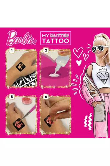 Brokatowe tatua�e - Barbie Lisciani