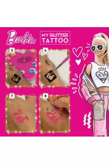 Brokatowe tatua�e - Barbie Lisciani