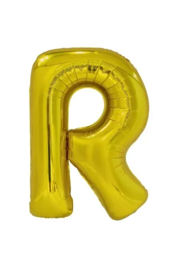 Amscan Balon foliowy litera R z�ota 60,5x86cm