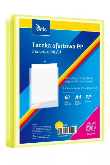 Tetis Teczka ofertowa A4 PP + 60 koszulek ��ta