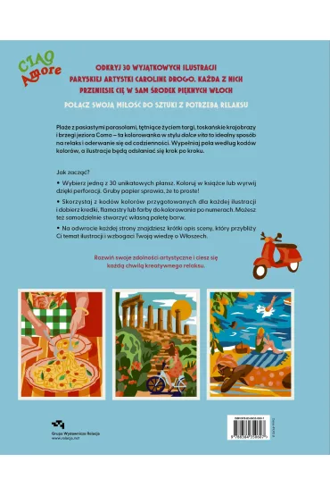Bella Italia. Kolorowanka po numerach. Kolorowanka po numerach - Drogo Drogo