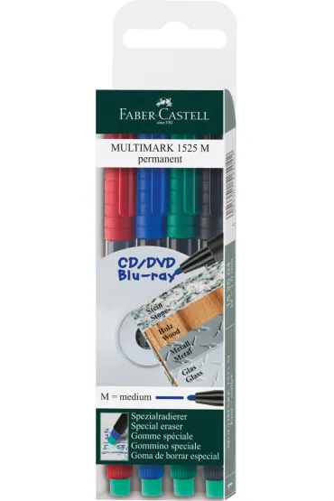 Faber-Castell Multimark ohp permanentny w etui 4 szt.