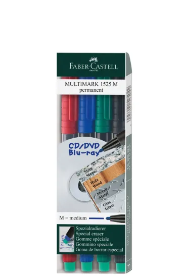 Faber-Castell Multimark ohp permanentny w etui 4 szt.
