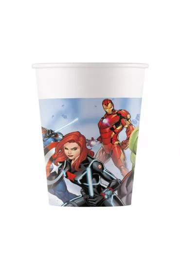 Procos Kubeczki papierowe Avengers Marvel 200ml 8 szt.