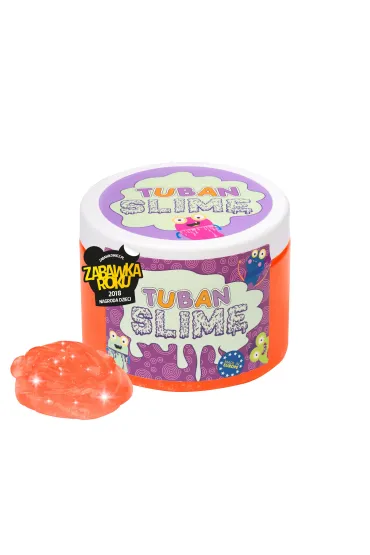 Tuban Super Slime brokat neon pomara�cz 0,5 KG Russell