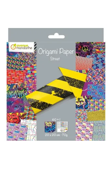Papier Origami Sztuka Uliczna 20x20cm Avenue Mandarine