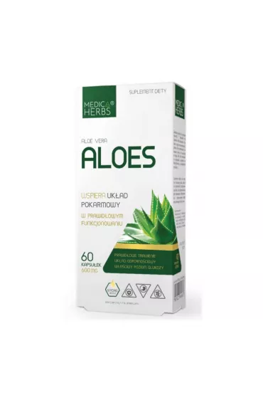 Medica Herbs Aloes (Aloe Vera) Suplement diety 60 kaps.