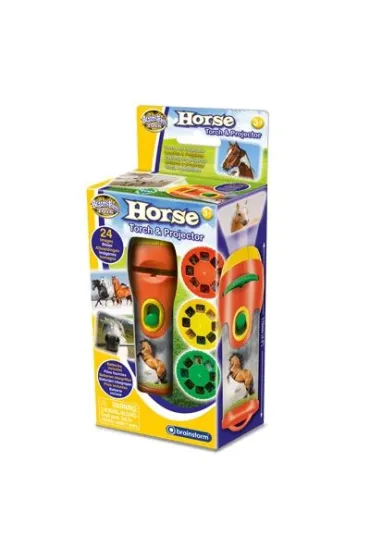 Latarka i projektor - Konie i kucyki Brainstorm Toys