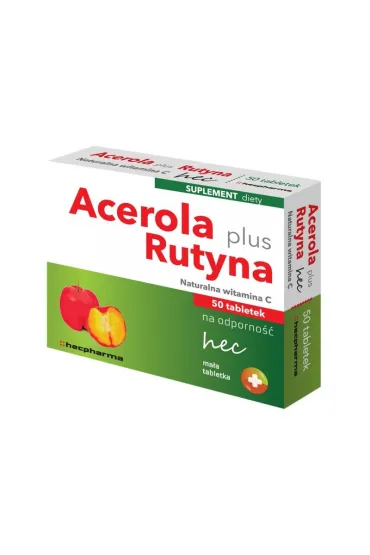 Goldnature Acerola plus Rutyna Hec suplement diety 50 tab.