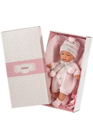 Lalka 38938 Joelle p�acz�ca z r�. kocykiem 38cm Llorens