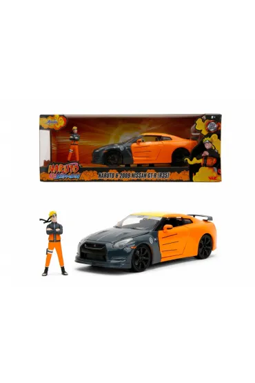 Die-cast Auto Met Figuur Naruto + Nissan GT-R 2009 - Decorado Exclusivo De Jada Toys 1:24 Naruto Die-cast Auto Met Figuur Naruto + Nissan GT-R 2009 - Decorado Exclusivo De Jada Toys 1:24 Naruto