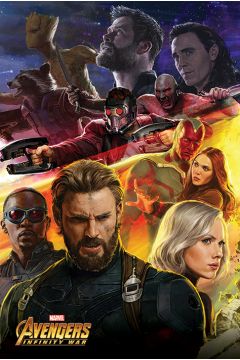 Avengers Infinity War Kapitan Ameryka - plakat 61x91,5 cm
