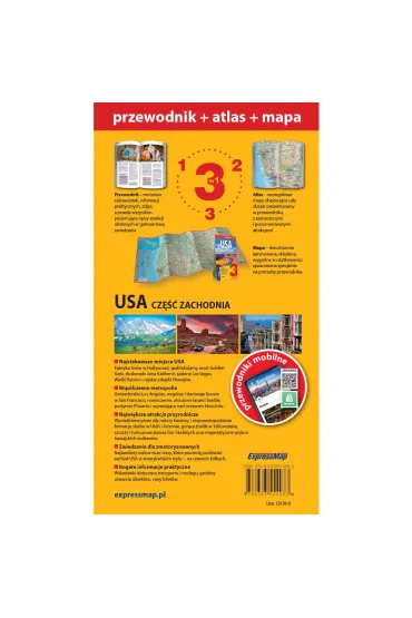 USA. Cz�� zachodnia. Przewodnik 3w1 - Piotr Jab�o�ski