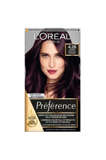 LOreal Paris Preference farba do w�os�w 4.26 G��boki Ch�odny Fiolet