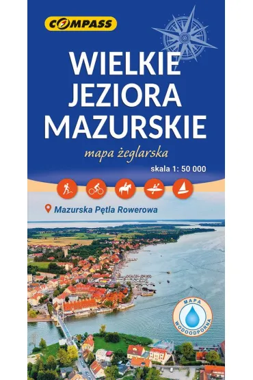 Wielkie Jeziora Mazurskie mapa �eglarska laminowana skala 1 : 50 000