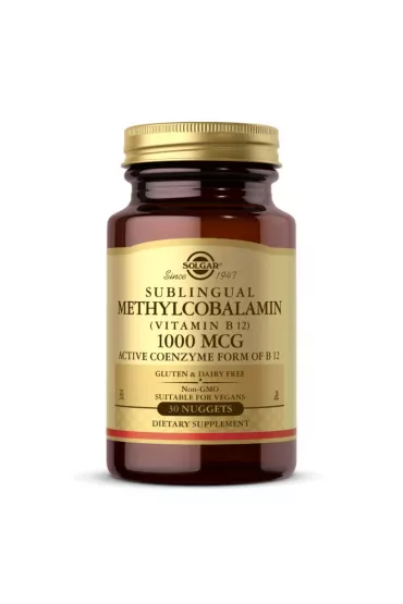 Solgar Sublingual Methylcobalamin (Vitamin B12) 1000 mcg Suplement diety 30 tab.