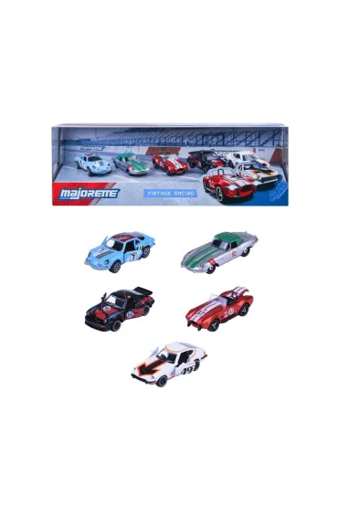 Majorette Vintage Racing 5-pak