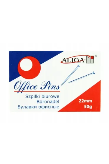 Aliga Szpilki metalowe 22mm 50 g x 10 szt.