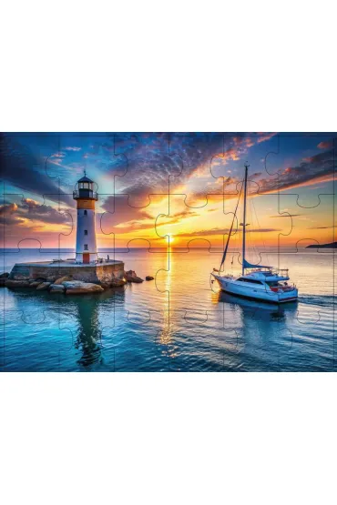 Puzzle 24 el. Latarnia morska Silver Alexander