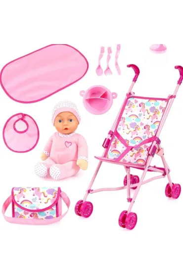 W�zek spacer�wka z lalk� i akcesoriami Buggy Bayer Design