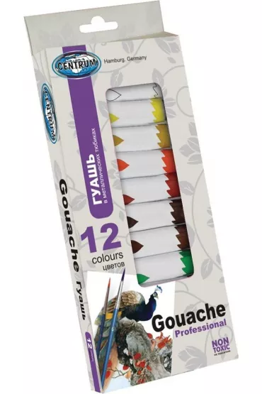 Centrum Farby gwaszowe 12 x 12 ml