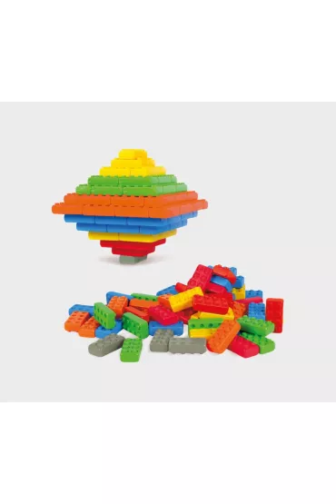 Klocki konstrukcyjne dla najm�odszych Klocki budowlane Bricks Junior 140 element�w