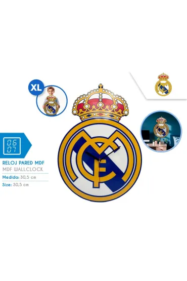 Zegar �cienny XL MDF Real Madrid RM00023
