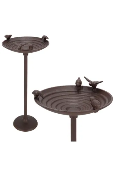 Esschert Design Poid�o dla ptak�w na n�ce �eliwne 60cm
